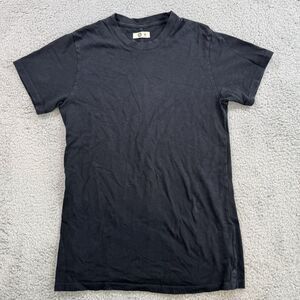 American‎ Giant Shirt Womens Medium Black Cotton Crew Neck Tee Made in USA